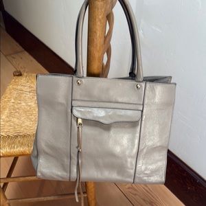 Rebecca Minkoff grey leather tote
